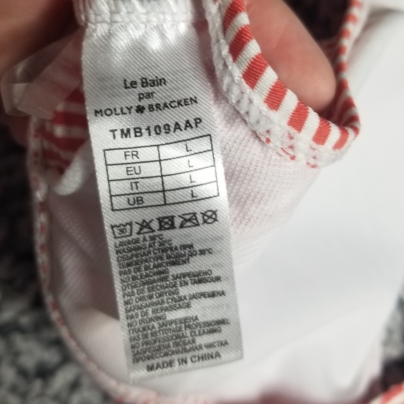 Molly Bracken Striped Bikini Top - Picture 4 of 6